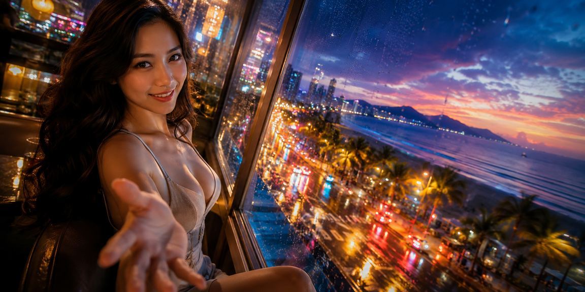 Người dùng tại Đà Nẵng thư giãn tại quán cà phê và trải nghiệm cá cược trực tuyến trên điện thoại